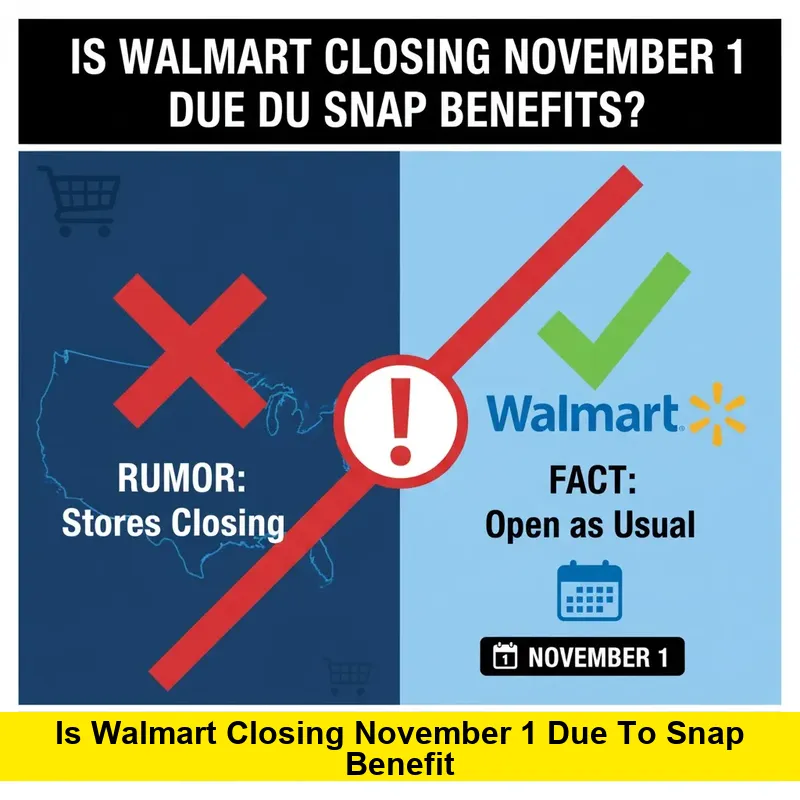 Is Walmart closing November 1 due to SNAP benefits